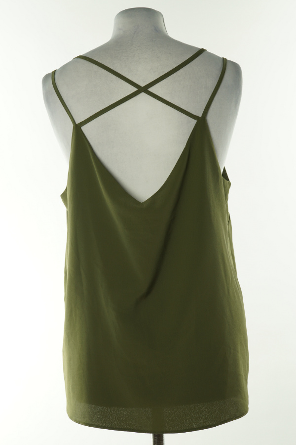 Bluzka khaki na ramiączkach  - NEW LOOK zdjęcie 2