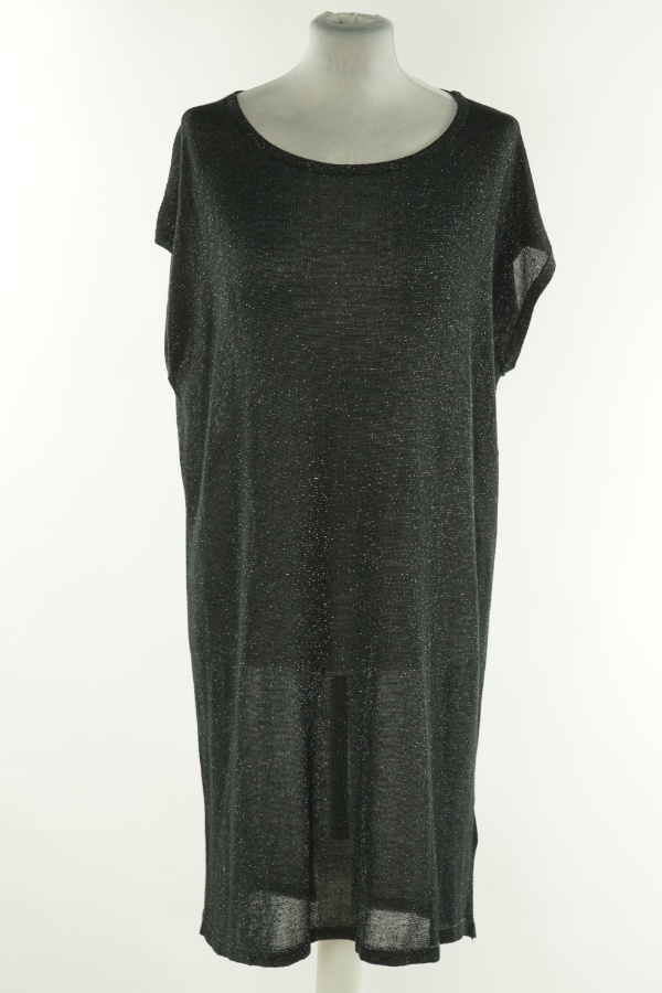 Tunika czarna sweterkowa błyszcząca - ESMARA zdjęcie 1