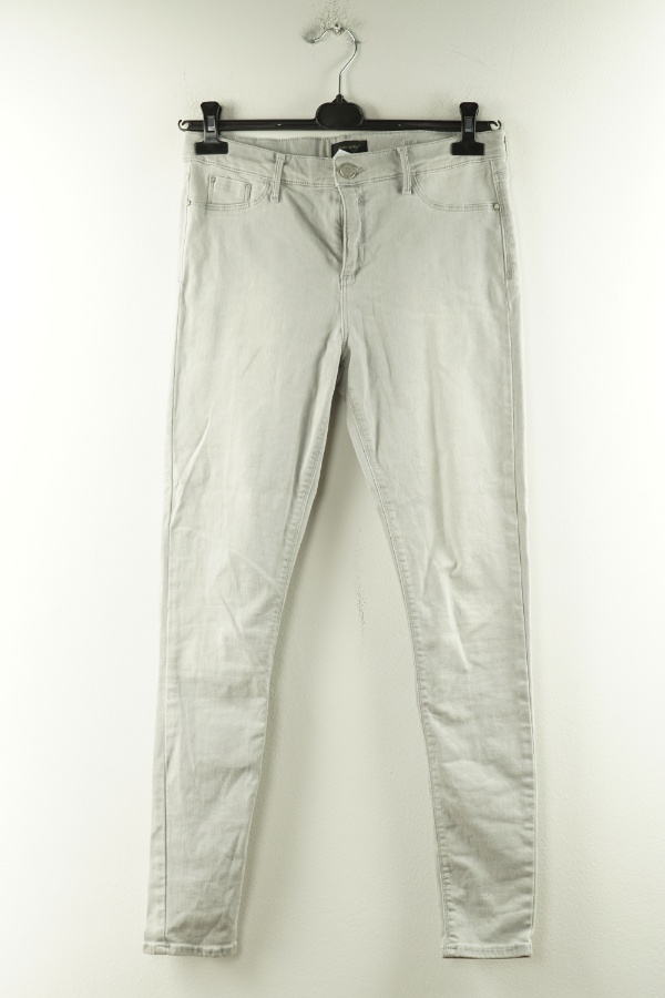 Spodnie jasnoszare jeansowe  - RIVER ISLAND zdjęcie 1