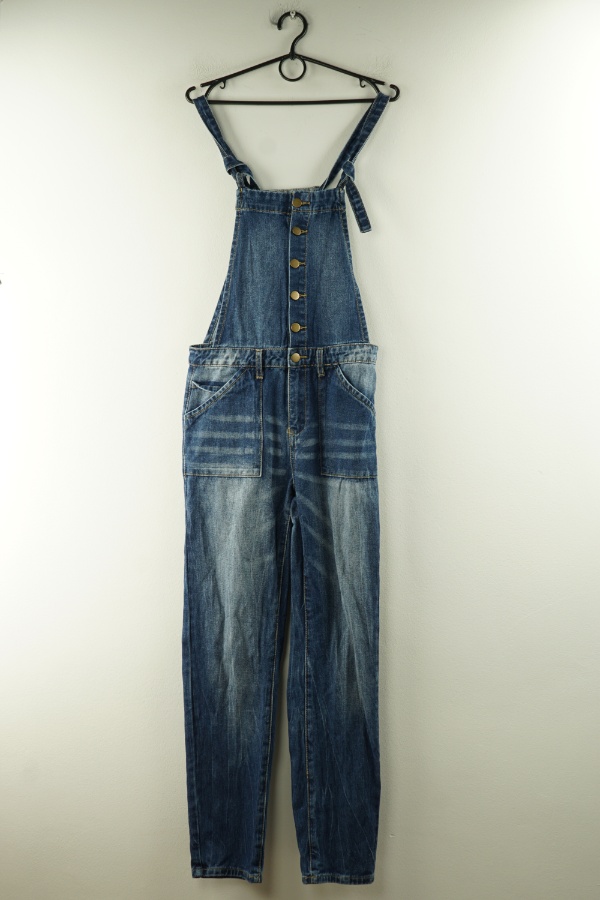 Ogrodniczki niebieskie jeansowe - FOREVER 21 zdjęcie 1