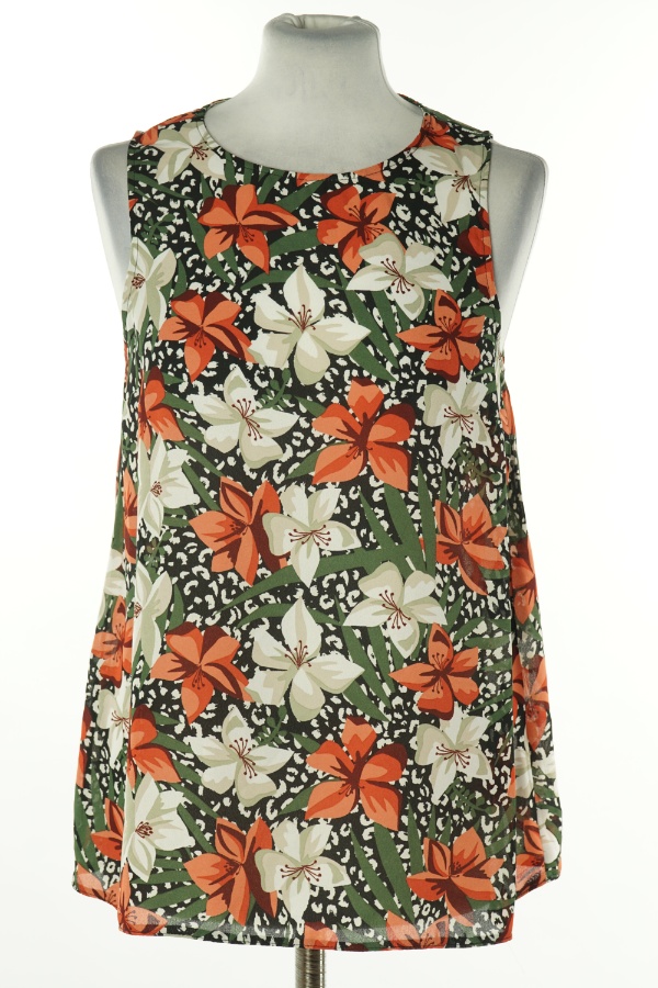 Bluzka w czerwono-białe kwiatki, PRIMARK - PRIMARK zdjęcie 1