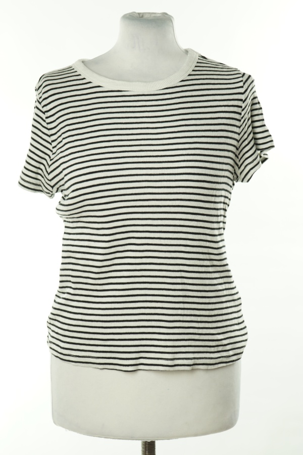 Koszulka biało-czarna w paski, H&M - H&M zdjęcie 1