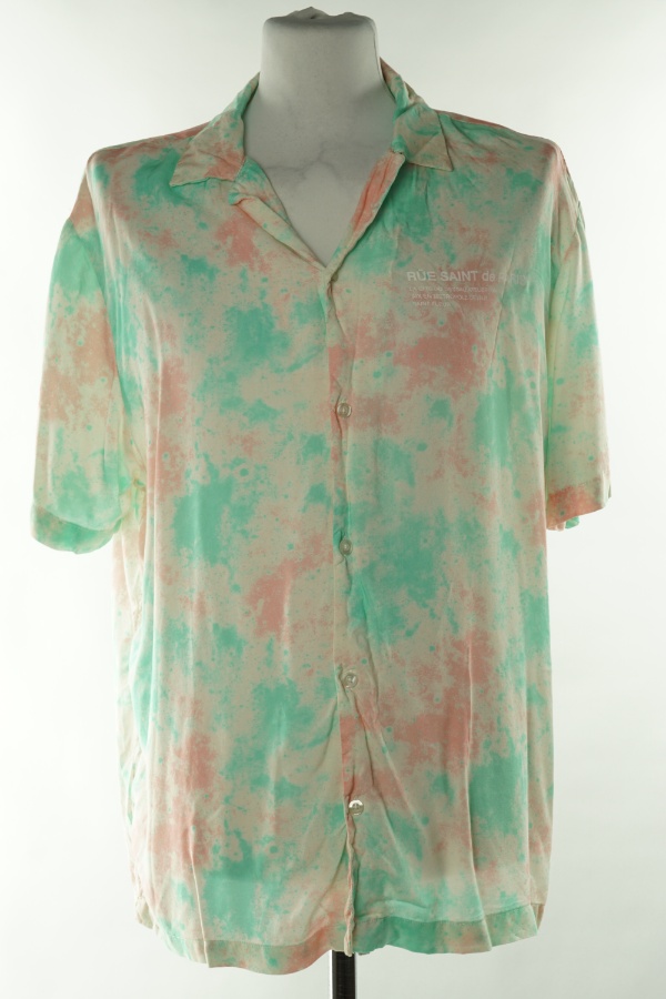 Koszula zielono-różowa w ciapki - RIVER ISLAND zdjęcie 1