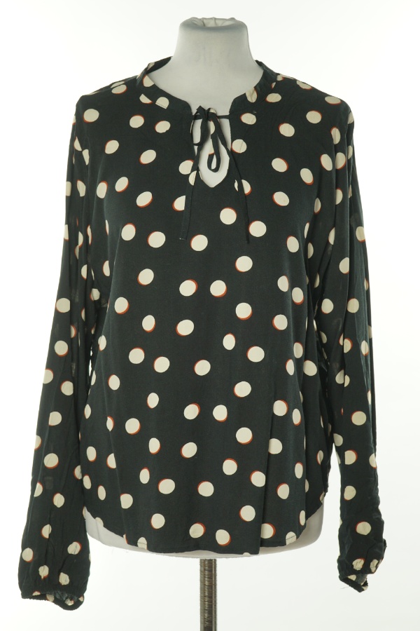 Bluzka czarna w białe grochy - B.YOUNG zdjęcie 1