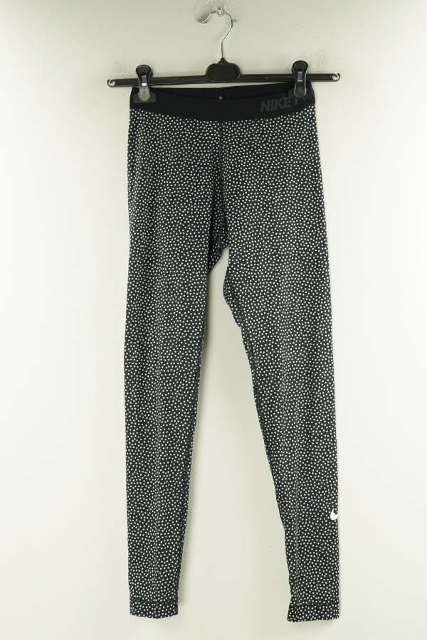 Legginsy czarnme w białe kropki - NIKE zdjęcie 1