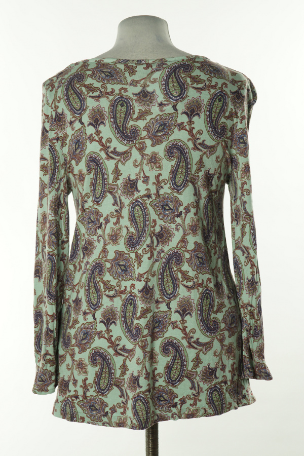 Bluzka zielona w kolorowe wzorki - KAPPAHL zdjęcie 2