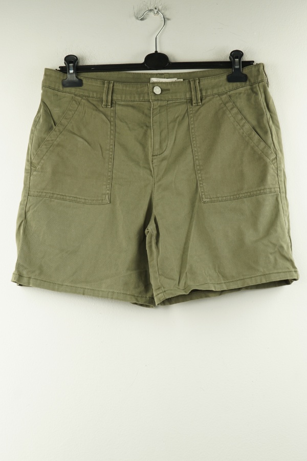 Krótkie spodenki materiałowe khaki - F&F zdjęcie 1