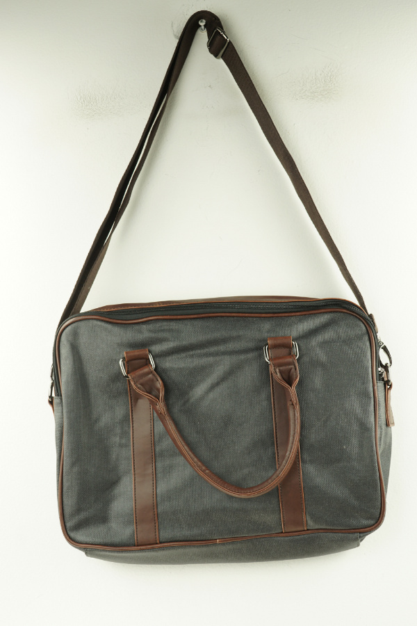 Torba ciemnoszara na laptopa - PIER ONE zdjęcie 2