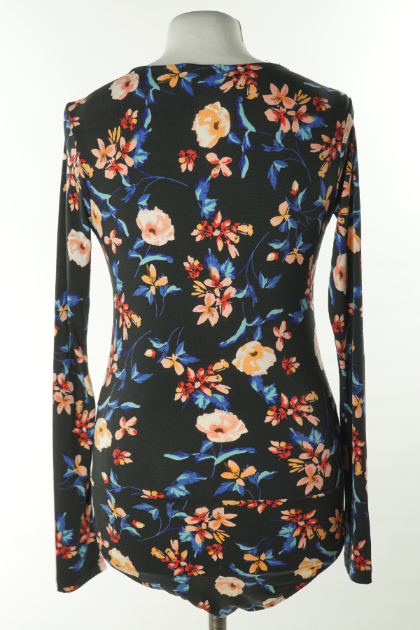 Body czarne w kwiatki - STRADIVARIUS zdjęcie 2