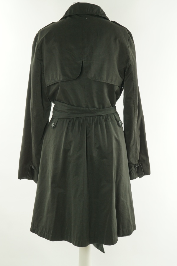 Płaszcz czarny cienki - BRAK METKI Z NAZWĄ PRODUCENTA zdjęcie 2