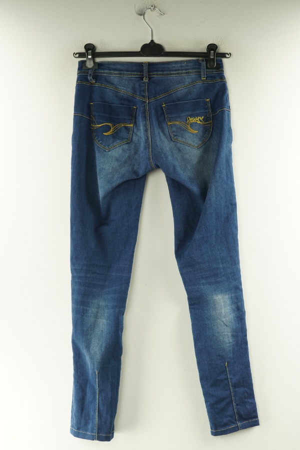Spodnie granatowe jeansowe - DESIGUAL zdjęcie 2