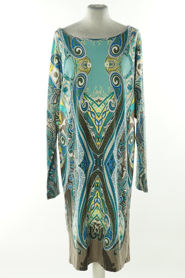 Sukienka niebieska wzorzysta - MORE&MORE zdjęcie 1