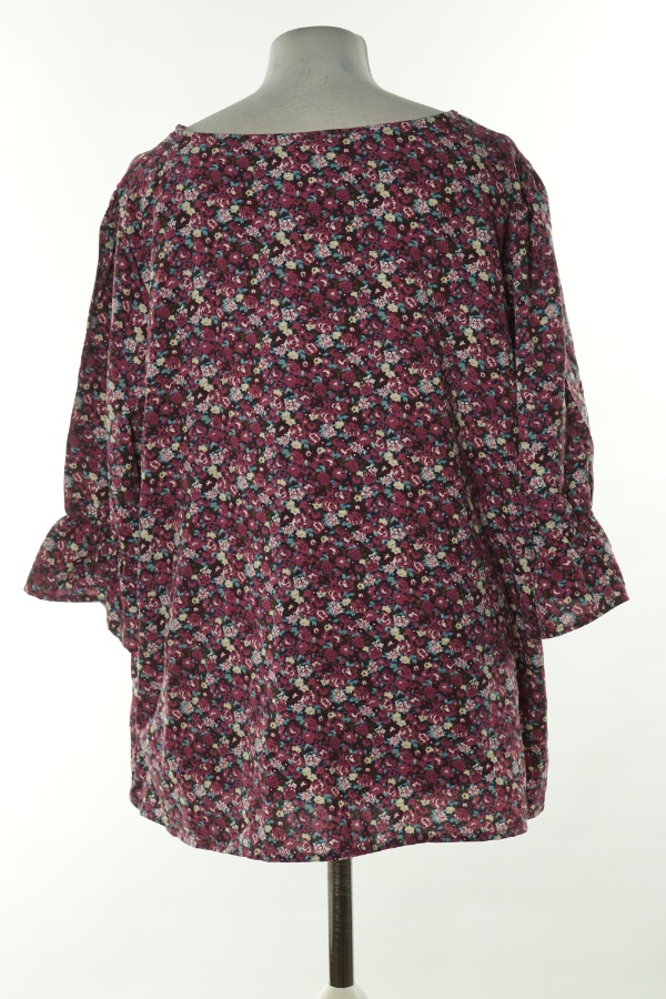 Bluzka fioletowa w drobne kwiaty - SHEIN zdjęcie 2