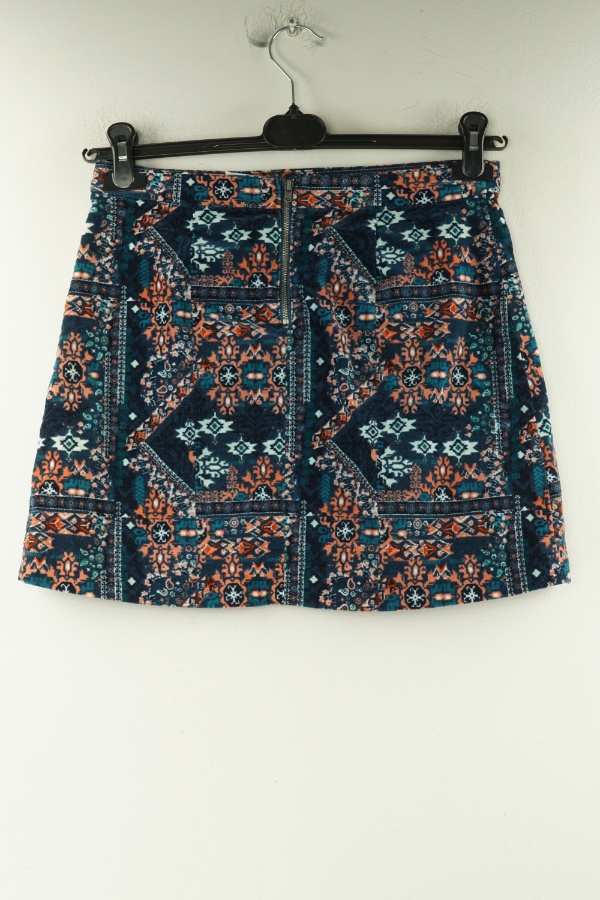 Spódnica granatowa we wzory H&M - H&M zdjęcie 2