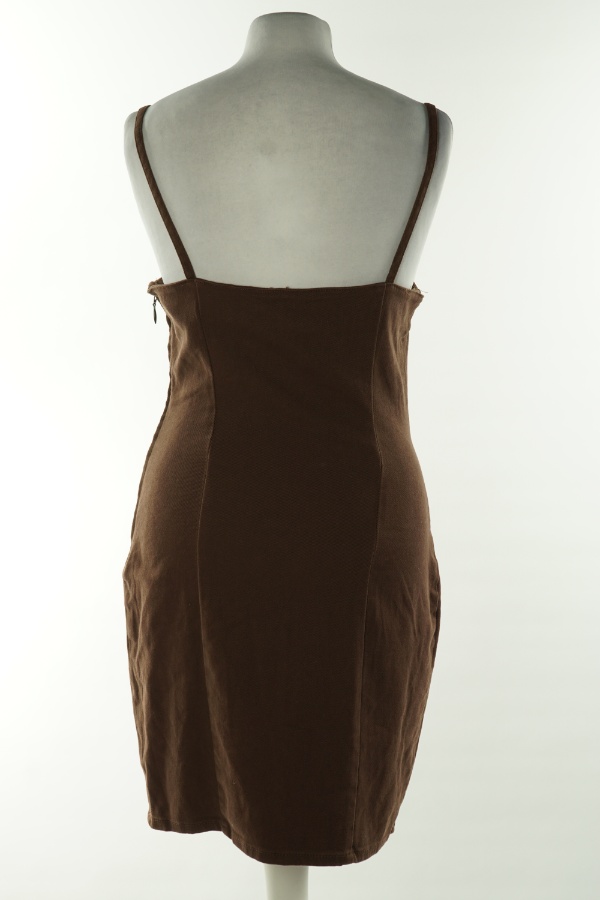 Sukienka brązowa jeansowa H&M - H&M zdjęcie 2