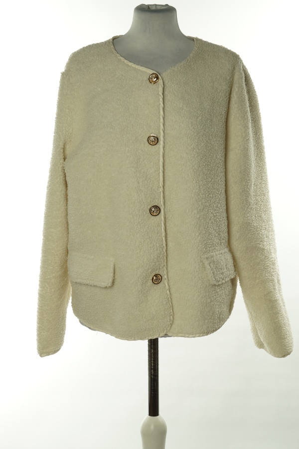 Marynarka biała baranek - BRAK METKI Z NAZWĄ PRODUCENTA zdjęcie 1