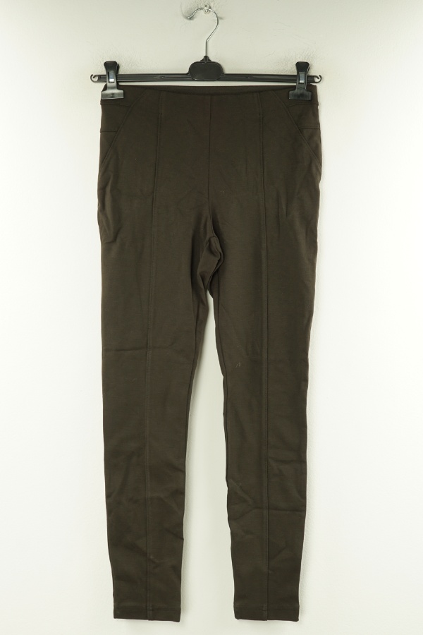 Spodnie brązowe na gumkę materiałowe - DUNNES zdjęcie 1