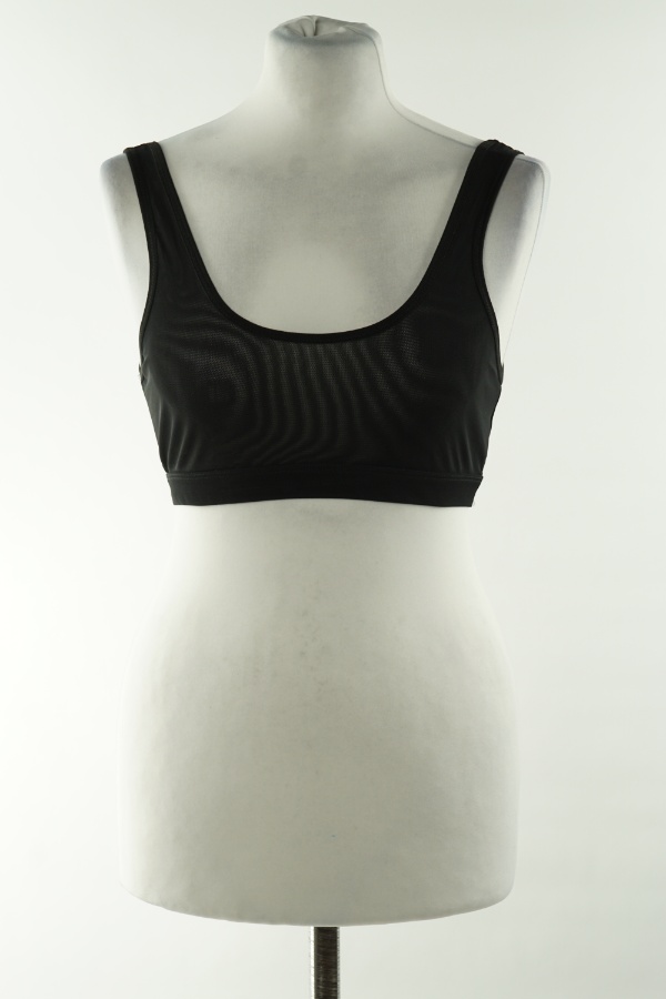Top czarny siateczkowy - MISSGUIDED zdjęcie 1