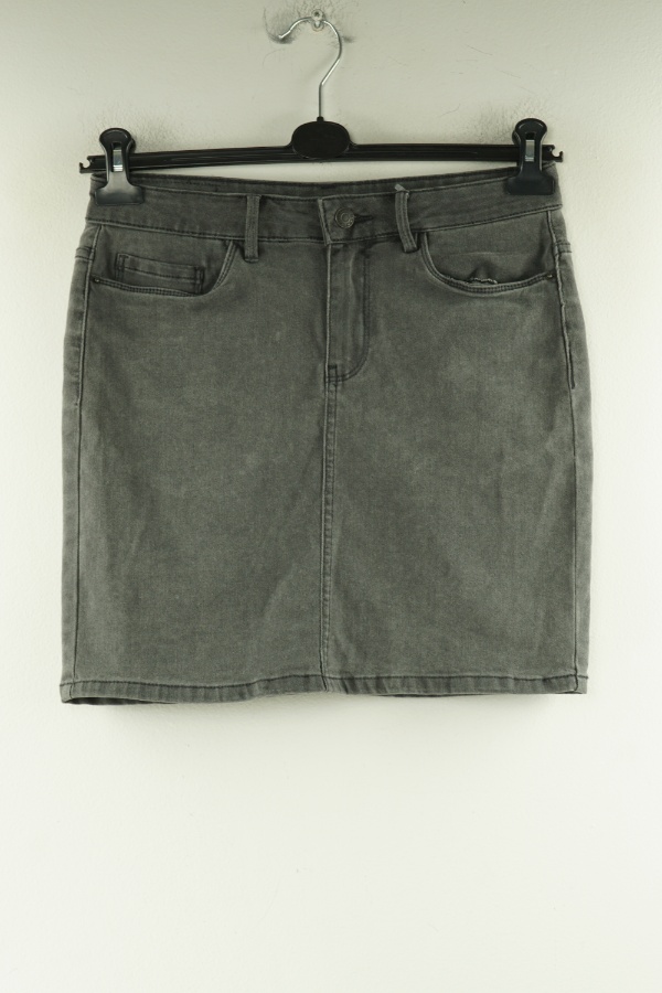 Spódnica szara jeansowa - VERO MODA zdjęcie 1