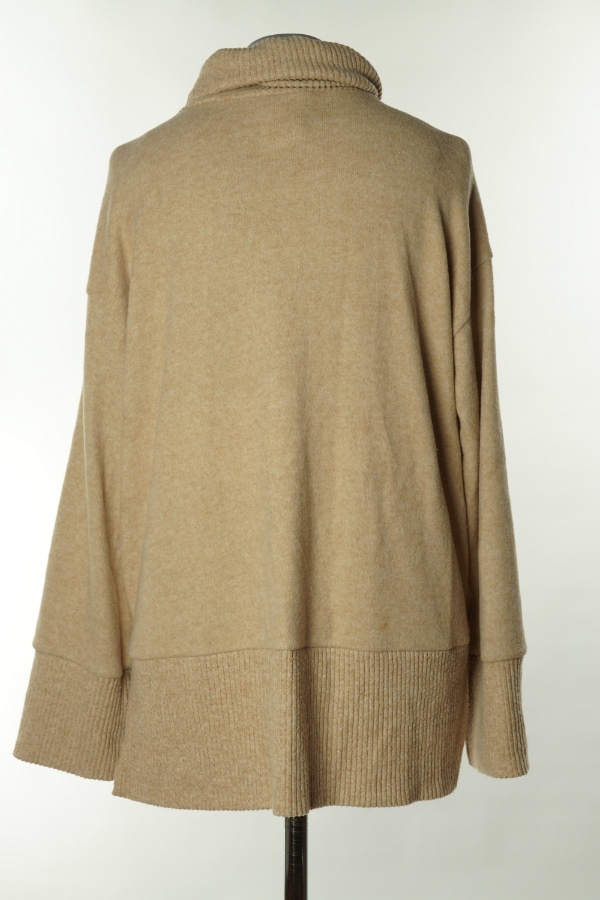 Golf beżowy - BRAK METKI Z NAZWĄ PRODUCENTA zdjęcie 2