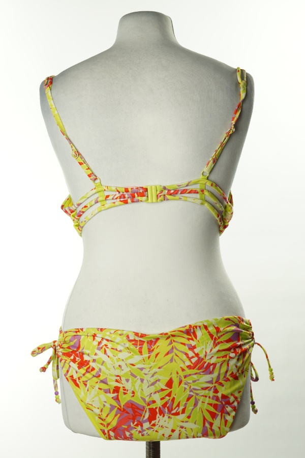 Kostium kąpielowy limonkowy wzorzysty - HUNKEMOLLER zdjęcie 2