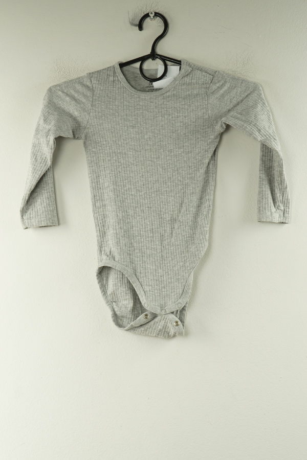Body szare prążkowane, H&M - H&M zdjęcie 1