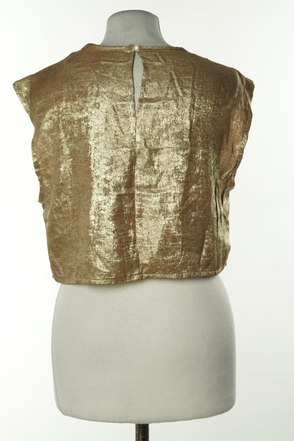 Top złoty połyskujący - SHEIN zdjęcie 2