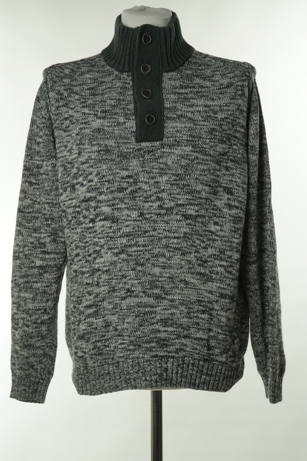 Sweter szary melanż - MCNEAL zdjęcie 1