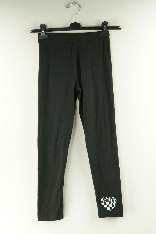 Legginsy czarne z sercem - RIVER ISLAND zdjęcie 1