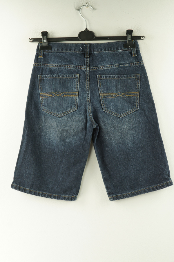 Krótkie spodenki granatowe jeansowe Wrangler - WRANGLER zdjęcie 2