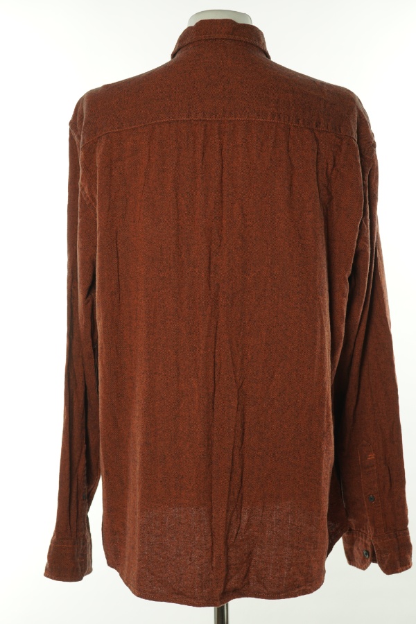 Koszula pomarańczowa w jodełkę - BLEND zdjęcie 2