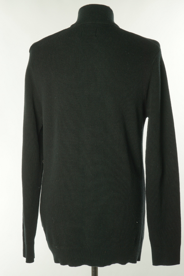 Sweter czarny z wyższym kołnierzem - ONLY & SONS zdjęcie 2