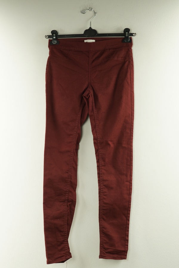 Spodnie bordowe jeansowe H&M - H&M zdjęcie 1