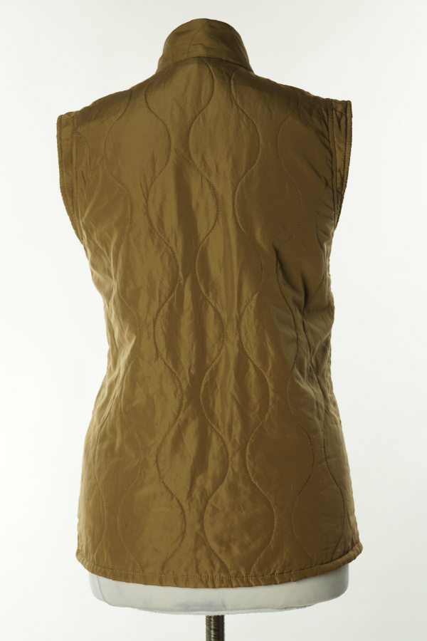 Bezrękawnik brązowy lekko pikowany - VERO MODA zdjęcie 2