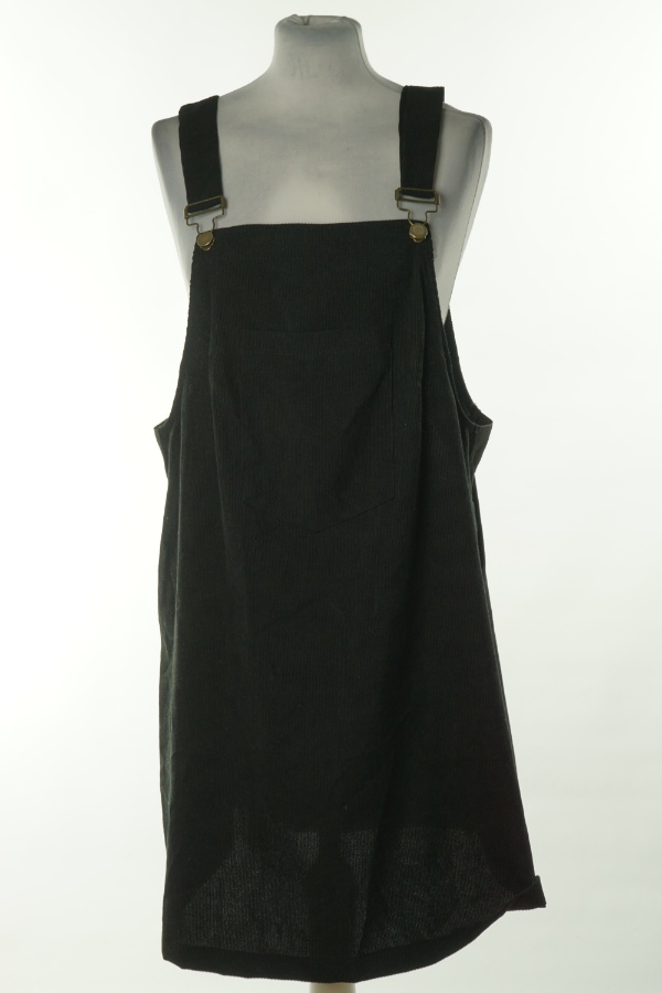 Sukienka czarna sztruksowa - SHEIN zdjęcie 1