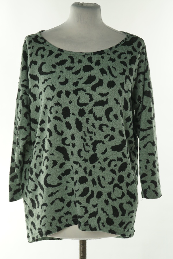 Sweter miętowy w czarne ciapki - ONLY zdjęcie 1