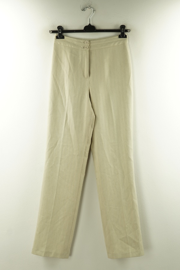 Spodnie materiałowe beżowe - M&S zdjęcie 1