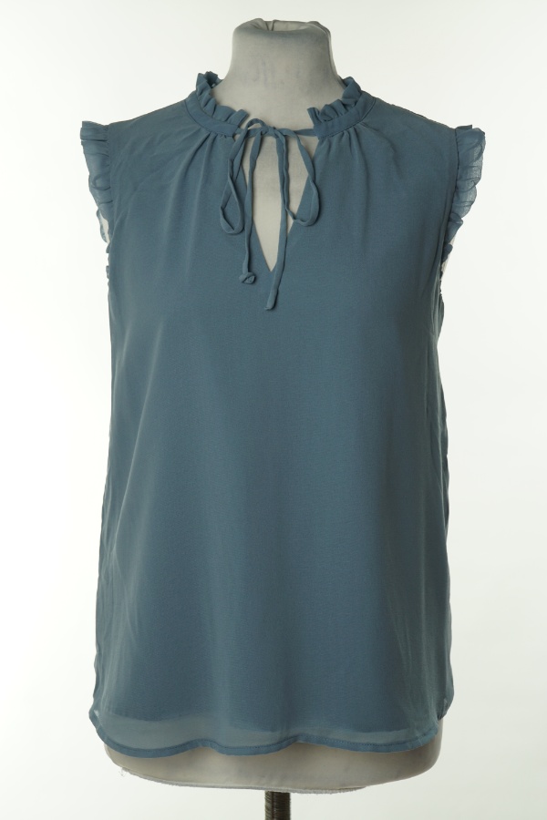 Bluzka niebieska z wiązaniem - ESPRIT zdjęcie 1