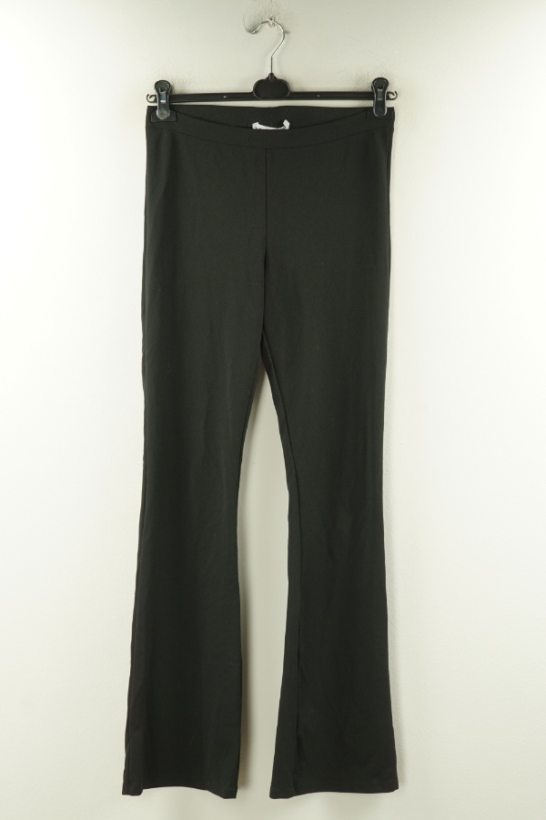 Spodnie czarne materiałowe dzwony - LAGER 157 zdjęcie 1