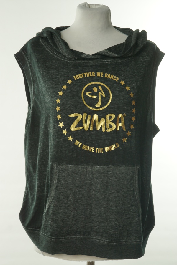 Bluzka szara z kapturem Zumba - ZUMBA WEAR zdjęcie 1