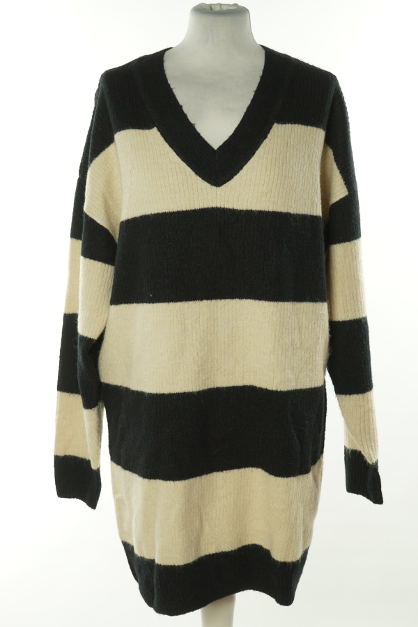 Sweter beżowo-czarny w paski - GEORGE zdjęcie 1