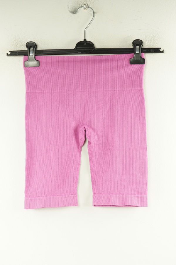 Krótkie legginsy rózówe prążkowane - PRIMARK zdjęcie 1