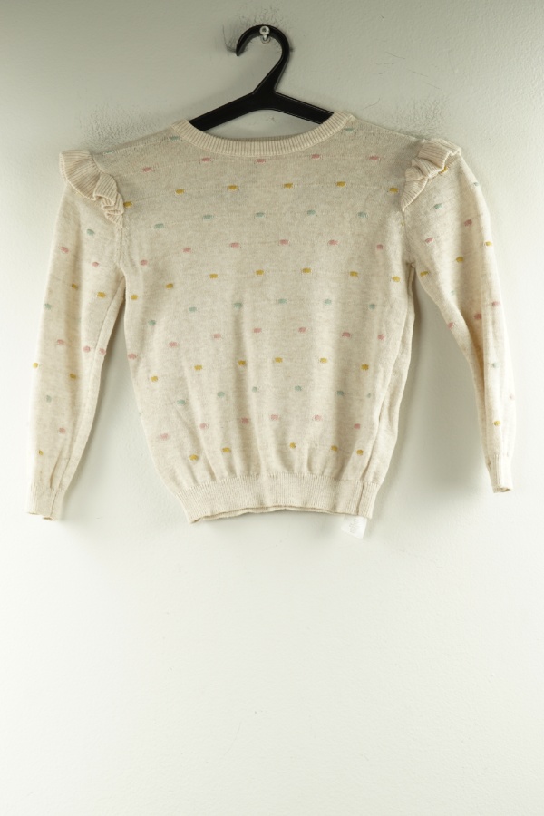 Sweter cienki beżowy w kolorowe kropki - PRIMARK zdjęcie 1