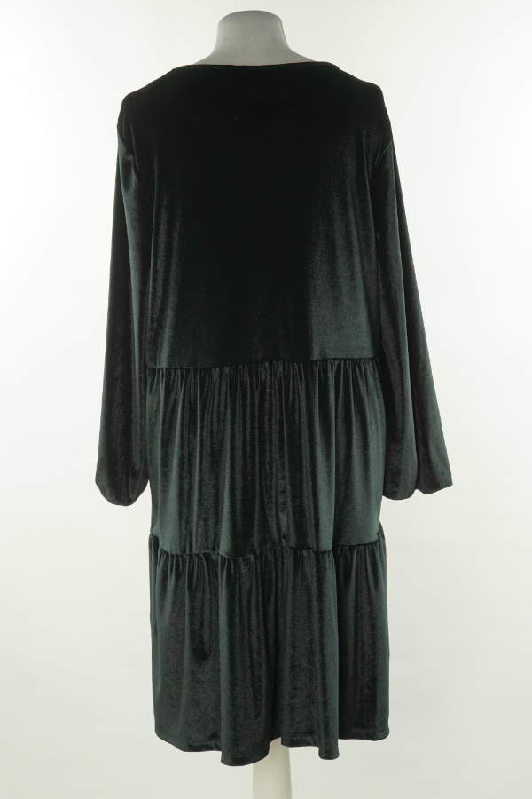 Sukienka czarna welurowa - F&F zdjęcie 2