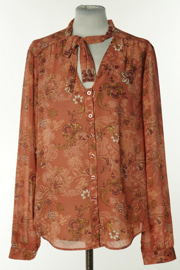 Koszula brudny róż w kwiaty - EMERSON zdjęcie 1