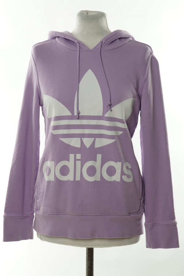 Bluza wrzosowa ADIDAS z kapturem - ADIDAS zdjęcie 1