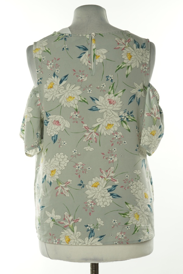 Bluzka szara w kwiatki - NEW LOOK zdjęcie 2