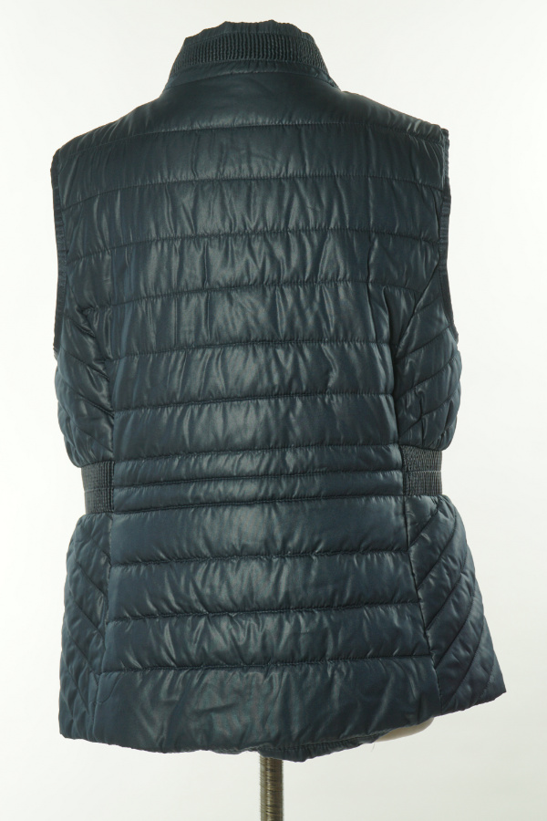 Bezrękawnik granatowy lekko pikowany - CANDA zdjęcie 2