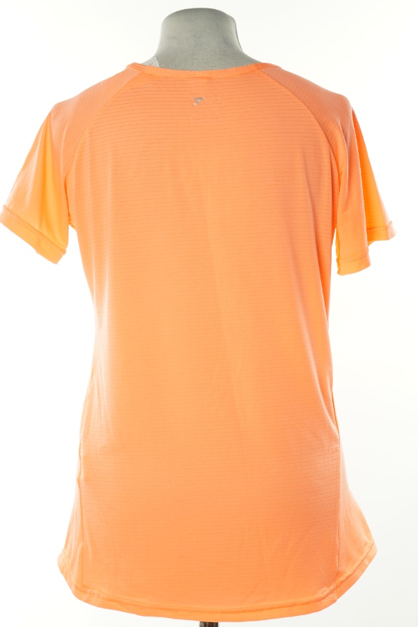 Koszulka pomarańczowa neonowa sportowa - WORK OUT zdjęcie 2