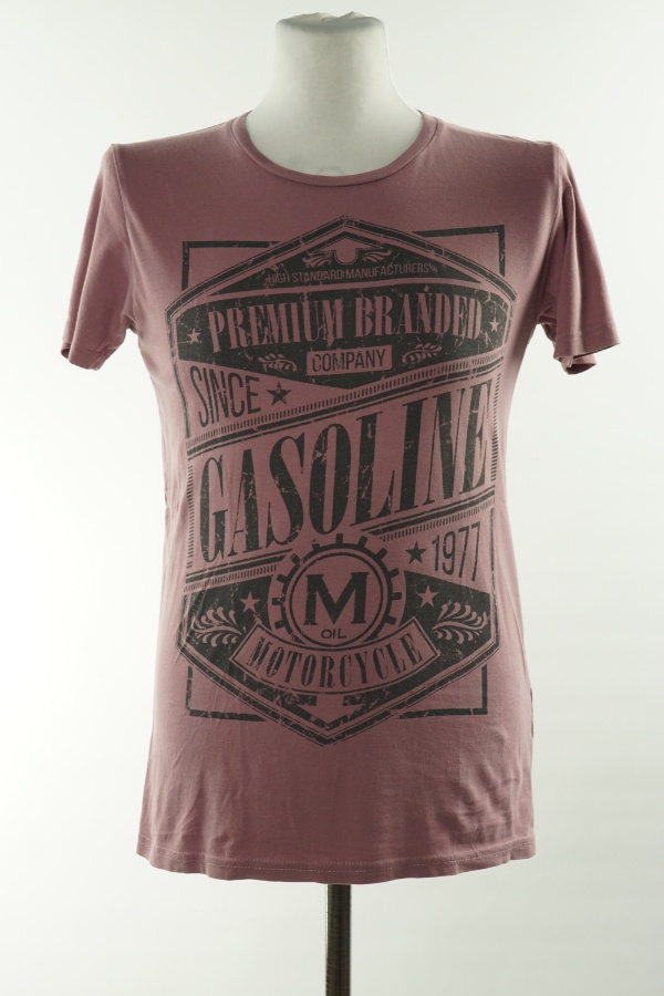 Koszulka brudny róż napis - PREMIUM GOODS zdjęcie 1